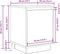 vidaXL - Nachtkastje - met - LED-verlichting - 38x34x50 - cm - grijs - sonoma