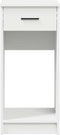 vidaXL - Computertorenstandaard - met - lade - 35x45x77 - cm - wit