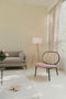Zuiver Spike Loungestoel Naturel/Roze