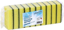 Schuurspons cleaninq 100x70mm gl/gr 10st