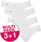 sloggi Basic+ - Dames Mini slip - Extra zachte naden - Wit (4-pack)