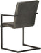 vidaXL - Eetkamerstoelen - 2 - st - echt - leer - grijs