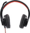 Hama HS-USB400 - PC-Office-headset - Flexibele microfoonarm - Rood Zwart