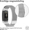iMoshion Bandje Geschikt voor Fitbit Charge 2 Maat M - iMoshion Milanees magnetische band - Zilver