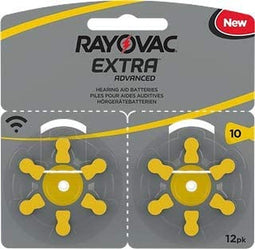 Rayovac Extra Hoorbatterijen 10 geel - 12 stuks