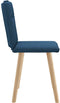 vidaXL - Eetkamerstoelen - 2 - st - stof - blauw