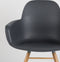 Zuiver Albert Kuip Eetkamerstoelen met armleuning Donkergrijs - Set van 2