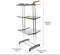 Bathroom Solutions Wasrek-droogrek - zwart-wit - 80 x 57 x 165 cm
