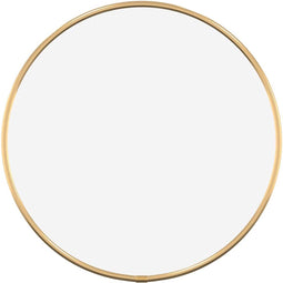 vidaXL - Wandspiegel - rond - Ø30 - cm - goudkleurig