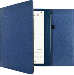 imoshion E-reader Hoesje - Geschikt voor Kobo Elipsa 2E - Vegan Leather Bookcase - Donkerblauw