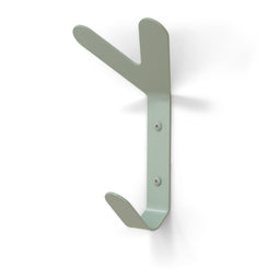 FRONDO Hook - Wandkapstok - Stalen wandhaak met 2 haken - Dusty Green