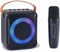 Karaokeluidspreker + draadloze microfoon - INOVALLEY - KA04BTH-B - Bluetooth - Verlicht