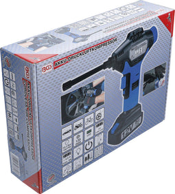 BGS - Persluchtcompressor 12V - Accu-luchtpomp met LED-lamp en digitaal LCD-scherm