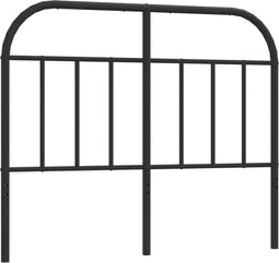 vidaXL - Hoofdbord - metaal - zwart - 120 - cm