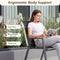 Coast Tuinstoelen Set van 2 Grijs – Stapelbare Terrasstoelen met Hoge Rugleuning – 56 x 66 x 88 cm