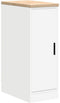 vidaXL - Garagekast - 30x51x85 - cm - massief - grenenhout - wit