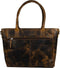 DSTRCT Alligator Creek Handtas - Leer met croco print - Cognac