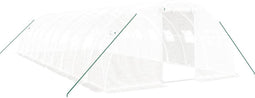 vidaXL - Tuinkas - met - stalen - frame - 40 - m² - 10x4x2 - m - wit