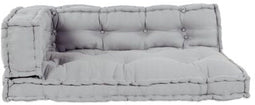 vidaXL - Pallet - Sofa - Kussen - met - Arm- - en - Rugsteun - - - Grijs - Stof