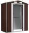 vidaXL - Tuinschuur - 192x108x223 - cm - gegalvaniseerd - staal - donkerbruin