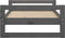 vidaXL - Hondenmand - 75,5x55,5x28 - cm - massief - grenenhout - grijs