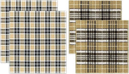 //DDDDD Combiset 2 theedoeken & 2 keukendoeken Kilt beige