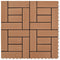 vidaXL - Terrastegels - 11 - stuks - 30 - x - 30 - cm - WPC - 1 - m2 - bruin