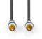 Nedis CAGC24170AT100 - RCA kabel - 1m - Grijs
