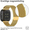 imoshion Milanees magnetisch bandje - Geschikt voor Fitbit Versa 3 - Goud - M