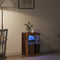 vidaXL - Dressoir - met - LED-verlichting - Oud - Hout - 41x37x67 - cm