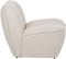 Leunstoel Wit Hout MDF Foam 100 % polyester 71 x 81 x 66 cm