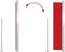 vidaXL - Windscherm - uittrekbaar 300x140 cm - rood