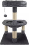Purlov Kattenkrabpaal 71cm Grijs - Ultieme Speel- en Rustplaats voor Katten
