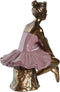 Decoratieve figuren DKD Home Decor 12 x 9,5 x 15,5 cm Roze Wit Balletdanseres (2 Stuks)