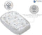 Medi Partners av2023 - Babynest Knuffelnest - 100% Katoen Wafel - Glade met grijze Wafel 100x60x15cm