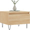 vidaXL - Salontafel - 50x46x35 - cm - bewerkt - hout - sonoma - eikenkleurig