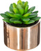 Atmosphera - Keramische Potplant - Kunsplant - Roze pot - H15cm