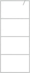 vidaXL - Inloopdouchewand - 80x195 - cm - transparant - ESG-glas - zilverkleurig