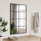 vidaXL - Wandspiegel - rechthoekig - 50x80 - cm - ijzer - zwart
