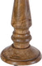 Kaarshouder 14 x 14 x 38 cm Bruin Mangohout