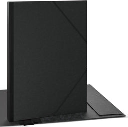 ACROPAQ Tekenmap A2 - 47 x 62 cm, Kraft met elastiek, Zwart