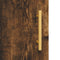vidaXL - Dressoir - 69,5x34x90 - cm - bewerkt - hout - gerookt - eikenkleurig