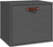 vidaXL - Wandkast - 40x30x35 - cm - massief - grenenhout - grijs