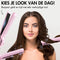 Sansbeauté® 2-in-1 Airflow Stijltang - Stijltang & Krultang - 360° Airflow - ION Technologie - Classic Pink
