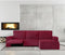 Hoes voor chaise longue met korte armleuning rechts Eysa JAZ Bordeaux 120 x 120 x 360 cm