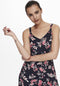 ONLY ONLKARMEN S/L SHORT DRESS AOP WVN NOOS - Dames Jurk - All over bloemenprint - Maat 36