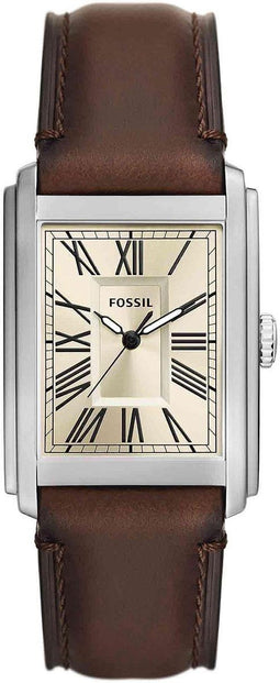 Fossil CARRAWAY FS6012 - Polshorloge - 30 mm - Bruin