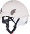 Alpinworker veiligheidshelm wit met bril