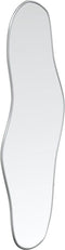 vidaXL - Wandspiegel - 90x40 - cm - zilverkleurig