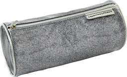 Eberhard Faber etui - glitter - grijs - rond model - EF-577588